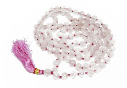 Natural Rose Quartz Mala