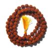 7mm Knotted 5 Mukhi Rudraksha Japa Mala