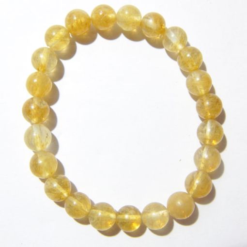 Yellow Chalcedony Gemstone Bracelet