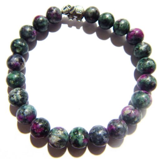 Ruby Zoisite  Gemstone Bracelet 