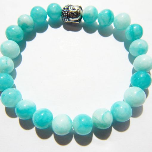 Dark Aqua Gemstone Bracelet 