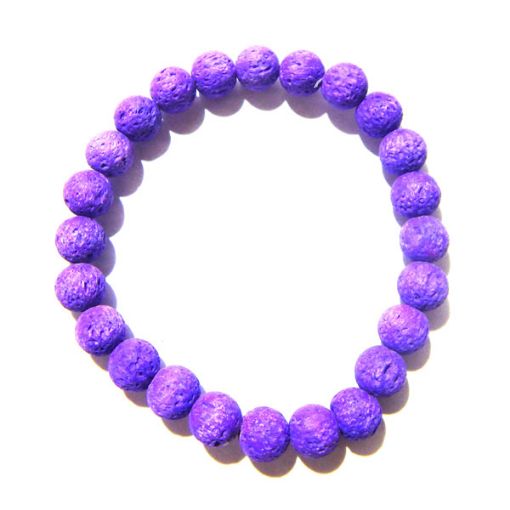 Coloured Lava Gemstone Bracelet 