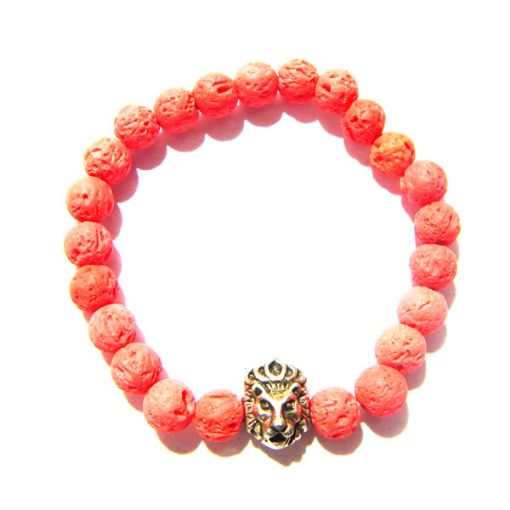 Coloured Lava Gemstone Bracelet