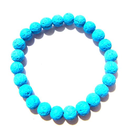 Coloured Lava  Gemstone Bracelet 