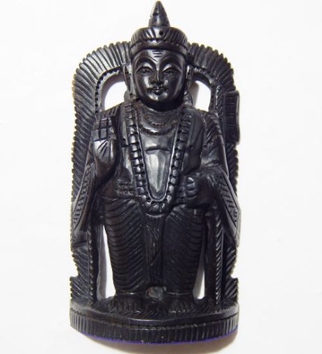 Lord Murugan  Ebony Wood Murti