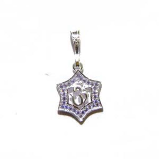 Silver Star-Om Pendant 