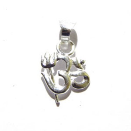 Silver Thrisul-Om Pendant  