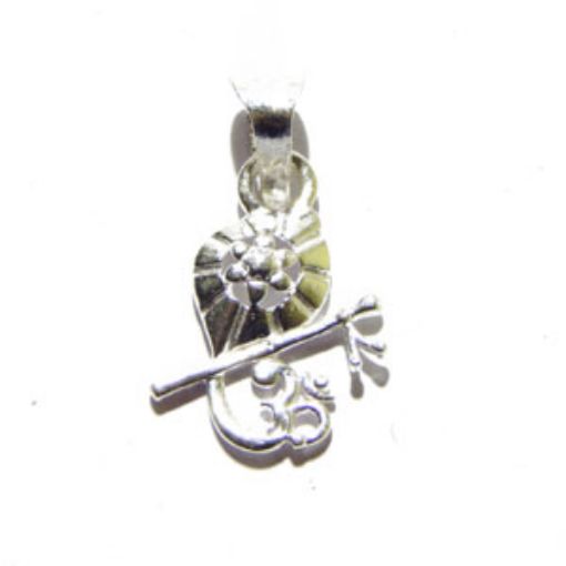 Silver Murali-Om Pendant    