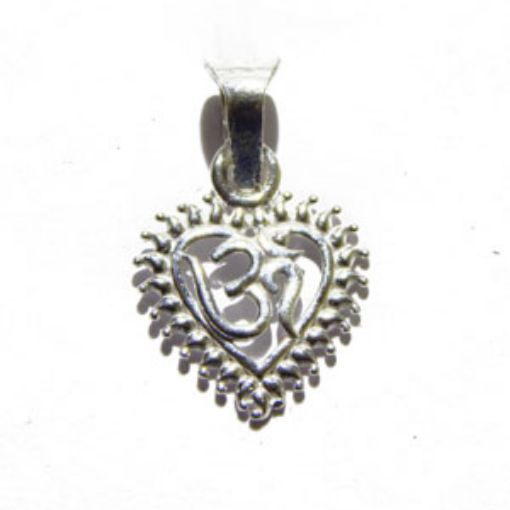 Silver Love-Om Pendant  