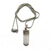 Moon Stone  Pencil Pendant with Chain 