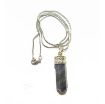 Sodalite Pencil Pendant with Chain  