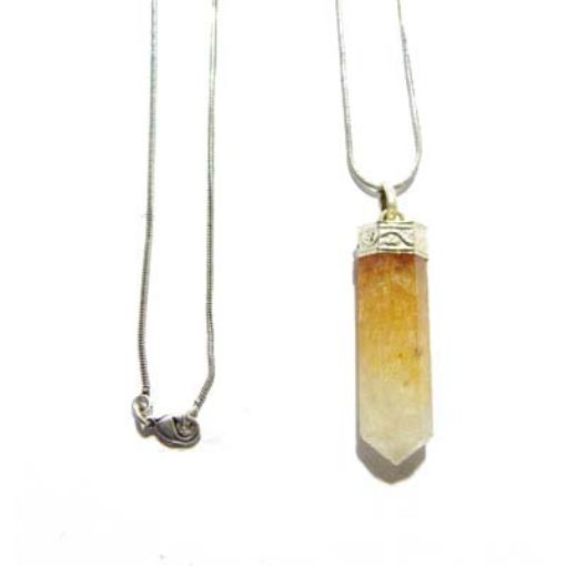 Carnelian  Pencil Pendant with Chain 