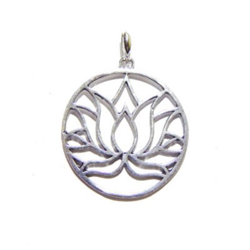 Brass Lotus Pendant