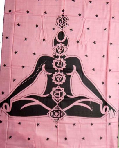 Large Size 7 Chakra Printed Stole