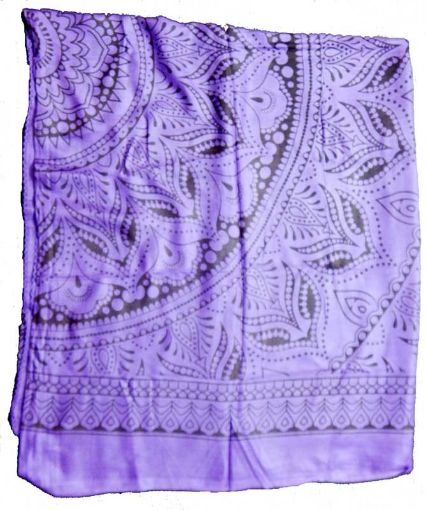 Large Size 7 Chakra Printed Stole