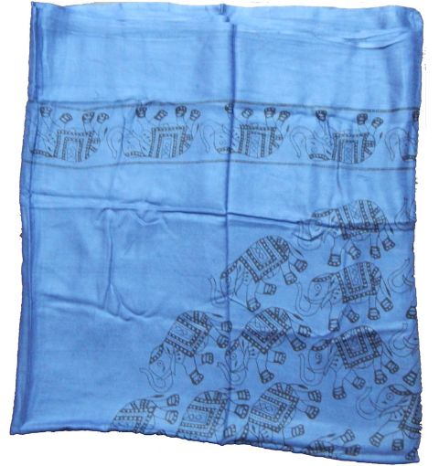 Large Size Traditional Elephant Print Stole