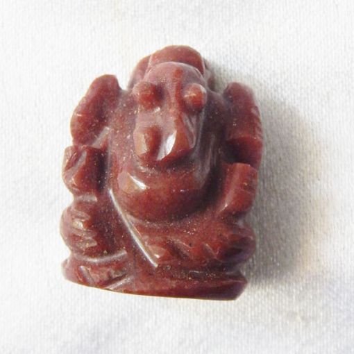 Red jasper Ganesha