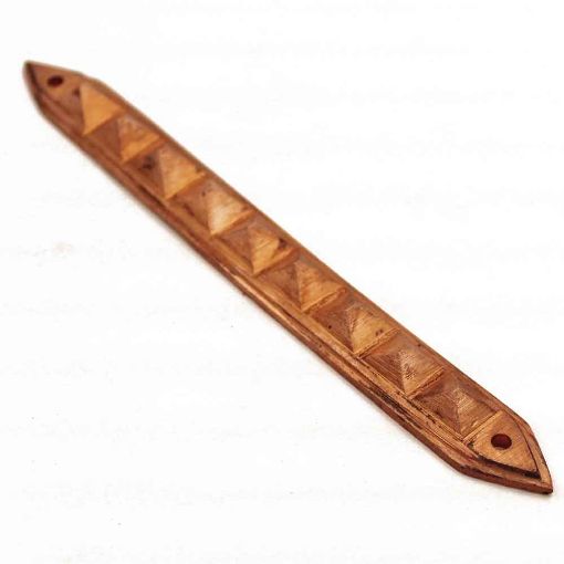 Copper Vastu Pyramid Divider Strip with Pointed Arrow Ends